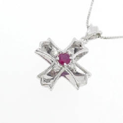 K18WG Nhẫn Ruby 0.18CT - Hàng hiệu Chính hãng 857859