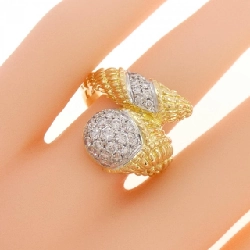 Nhẫn kim cương K18YG/K18WG 0.37CT - Hàng hiệu Chính hãng 851452