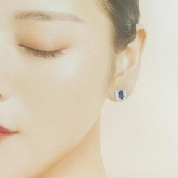 PT900 Bông tai Sapphire 1.65CT - Hàng hiệu Chính hãng 870132