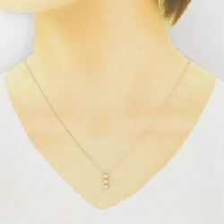 K18PG Ba viên đá kim cương dây chuyền 0.18CT - Hàng hiệu Chính hãng 862222