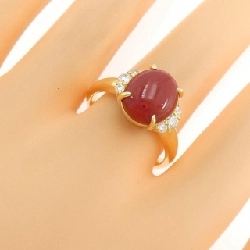 Nhẫn San Hô K18YG - Hàng hiệu Chính hãng 852116