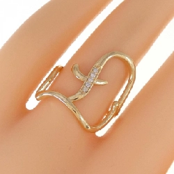 Nhẫn kim cương K18YG 0.04CT 673113