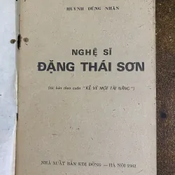 Nghệ sĩ Đặng Thái Sơn-Nhà xuất bản Kim Đồng - Hà Nội 1982. 1025535