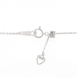 K18WG Mặt Dây Chuyền Hình Tim × Chìa Khóa Đính Kim Cương 0.05CT - Hàng hiệu Chính Hãng 861215