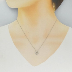 K14WG Dây chuyền kim cương chéo 0.10CT - Hàng hiệu Chính hãng 858999