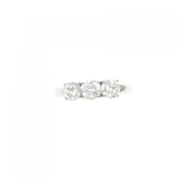 Nhẫn kim cương ba viên PT900 0.954CT D SI1 VG - Hàng hiệu Authentic 874089