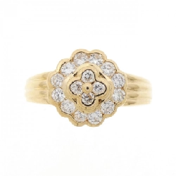 Nhẫn kim cương hoa K18YG 0.50CT 667904