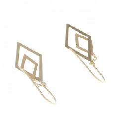 K18YG Bông tai - Hàng hiệu Authentic 868078