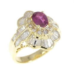 Nhẫn ruby 750YG/750WG 0.79CT