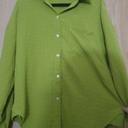 Áo sơ mi tay dài màu xanh bơ 546511