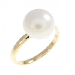 Nhẫn ngọc trai nước ngọt K18YG - Hàng hiệu Authentic