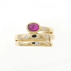 Nhẫn Ruby K18YG 0.31CT - Hàng hiệu Chính hãng 856052