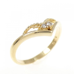 Nhẫn kim cương K18YG 0.012CT