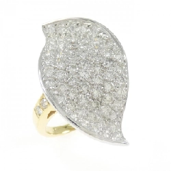 Nhẫn kim cương Pavé K18YG/K18WG 1.55CT - Hàng hiệu Chính hãng