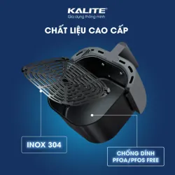 Nồi chiên hơi nước KALITE STEAM 7 chiên hấp 2 trong 1, dung tích 7 lít 715951