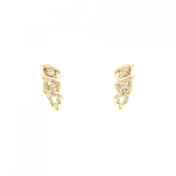 K18YG Bông tai kim cương 0.10CT - Hàng hiệu Chính hãng