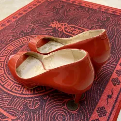 Giầy Nine west da bóng size 37 màu đỏ