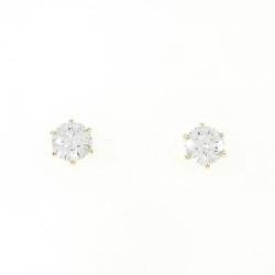 K18YG/ST Bông tai kim cương 0.326CT 0.345CT D VS2 EXT - Hàng hiệu Chính hãng