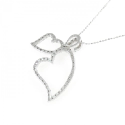 K18WG Dây chuyền hình trái tim kim cương 1.00CT - Hàng hiệu Chính hãng 864716