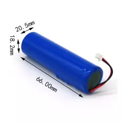 PIN SẠC 18650 3.7V 2500mAh JACK 2.0 (CÓ MẠCH BẢO VỆ), THÍCH HỢP CHO LOA BLUETOOTH 714411