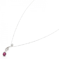 K18WG Dây chuyền ruby 0.59CT - Hàng hiệu Chính hãng 859050
