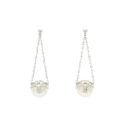 Bông tai ngọc trai Akoya Tasaki 7.5mm - Hàng hiệu Chính hãng