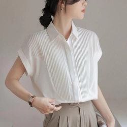 Áo sơ mi trắng, size L, chất mát