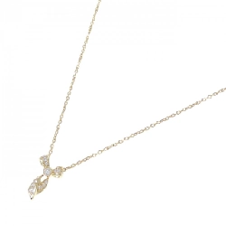 K18YG Dây chuyền kim cương hình ruy băng - Hàng hiệu Chính hãng 858076