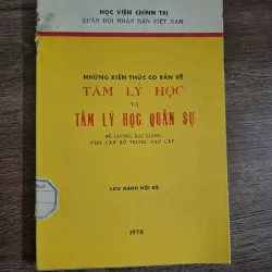 Những kiến thức cơ bản về Tâm lý học và Tâm lý học Quân sự - Học viện Chính trị