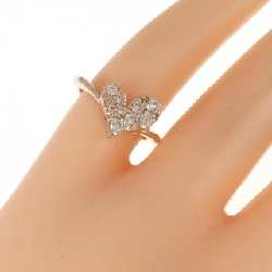 Nhẫn kim cương K18PG hình trái tim 0.30CT 673595