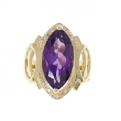 Nhẫn Amethyst K18YG 4.43CT - Hàng hiệu Authentic 849278