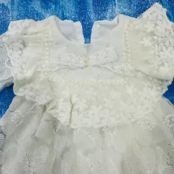 Đầm liền quần hoa trắng ren siêu xinh  783015