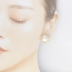 K18YG Mabe Pearl Earrings - Hàng hiệu Authentic 869608