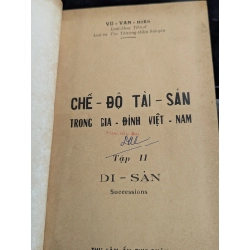 CHẾ ĐỘ TÀI SẢN TRONG GIA ĐÌNH VIỆT NAM - VŨ VĂN HIỀN ( SÁCH ĐỐNG BÌA CÒN BÌA GỐC ) 301170