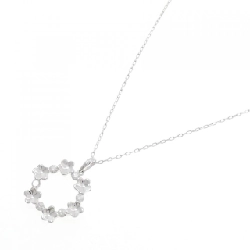 K18WG Hoa Kim Cương Dây Chuyền 0.25CT - Hàng hiệu Chính hãng 860262