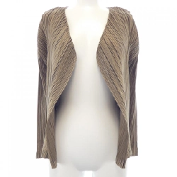 Pleats Please áo khoác cardigan