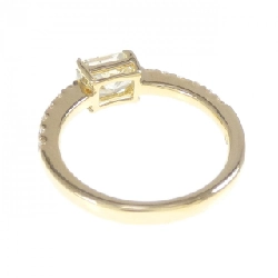 Nhẫn kim cương K18YG 1.054CT LY SI1 cắt hình fancy - Hàng hiệu Authentic 874204