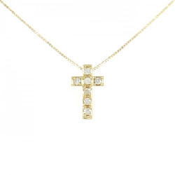 K18YG Dây chuyền kim cương chéo 0.30CT - Hàng hiệu Chính hãng