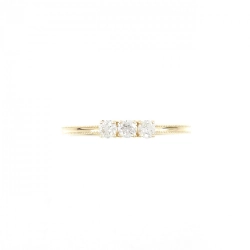 Nhẫn kim cương ba viên K18YG 0.15CT - Hàng hiệu Chính hãng 856729