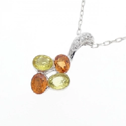 K18WG Sapphire Necklace 0.60CT - Hàng hiệu Authentic 860408