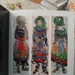 Thổ cẩm khác vựng tập hội họa của Đoàn Xuân Tặng  1006126