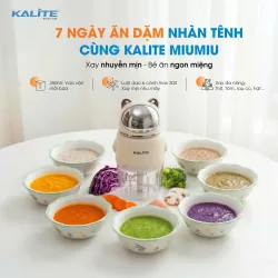 🐱 GỢI Ý THỰC ĐƠN ĂN DẶM 7 NGÀY CHO BÉ CÙNG KALITE MIUMIU