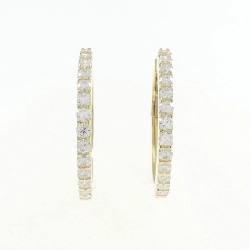 K18YG Bông tai kim cương hình vòng 0.809CT - Hàng hiệu Chính hãng 871913