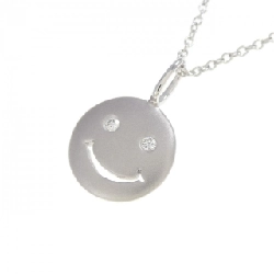 K18WG/750WG Dây chuyền kim cương nụ cười - Hàng hiệu Authentic 858226