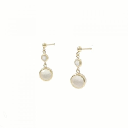 K10YG Đá màu Bông tai - Hàng hiệu Chính hãng 876867