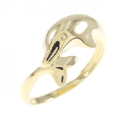 Nhẫn K18YG hình cá heo