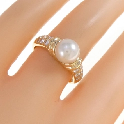 Nhẫn ngọc trai Akoya K18YG 7.3mm 668517