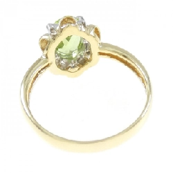 K18YG/PT Nhẫn Peridot - Hàng hiệu Chính hãng 859387