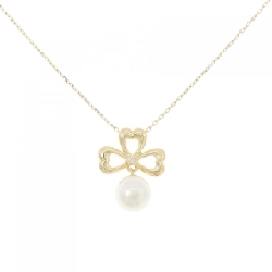 K18YG Ngọc trai Akoya Dây chuyền 6.3mm - Hàng hiệu Chính hãng