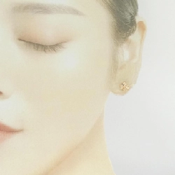 K18PG Bông tai Cubic - Hàng hiệu Chính hãng 869884